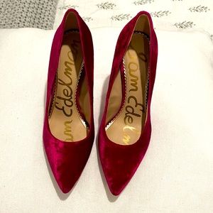 Pink velvet Sam Edelman Pumps